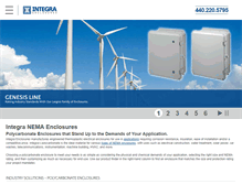 Tablet Screenshot of integraenclosures.com